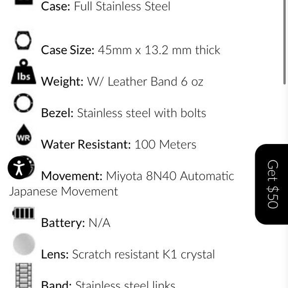 MSTR Meister AM304SS AMBASSADOR TITANIUM GREY AUTOMATIC/BLACK/SS BAND watch - Picture 12 of 13